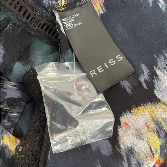 NWT Reiss Kensie Smudge Embroidered Mini Floral Print - Picture 9 of 12